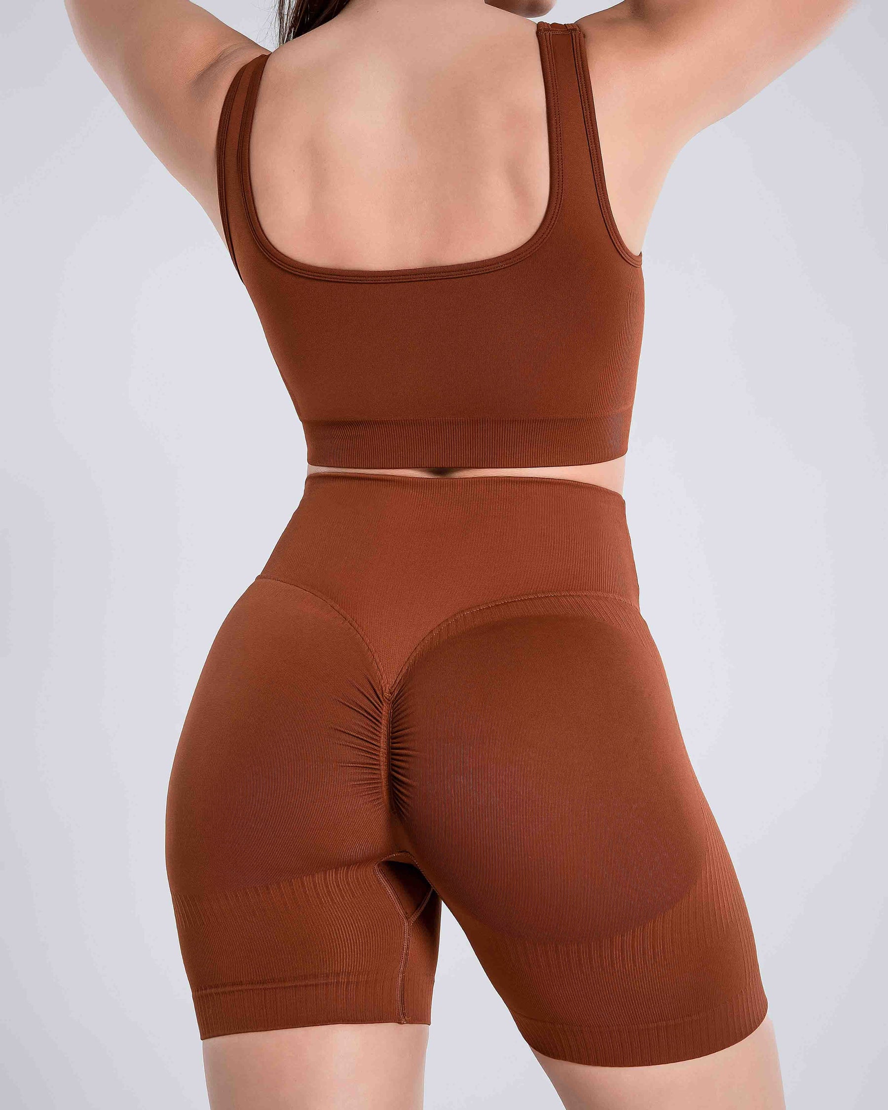 PowerConceal™ Seamless Bra & Crossover Shorts Set