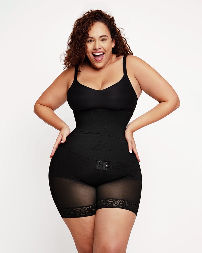 High Waisted Body Shaper Shorts Shapewear for Women Tummy Thigh Slimming  and Hip Lifting Abdominal Tight Underpants (Black L)