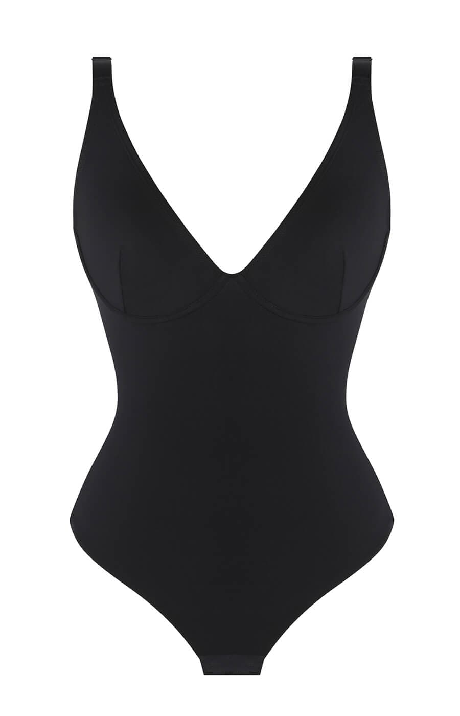 AirSlim® Body Contour VNeck Thong Bodysuit Body Contour Bodysuit