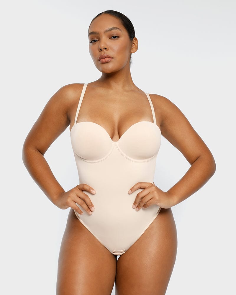 Women's One Piece Shapewear With Bra There Are Underwired free