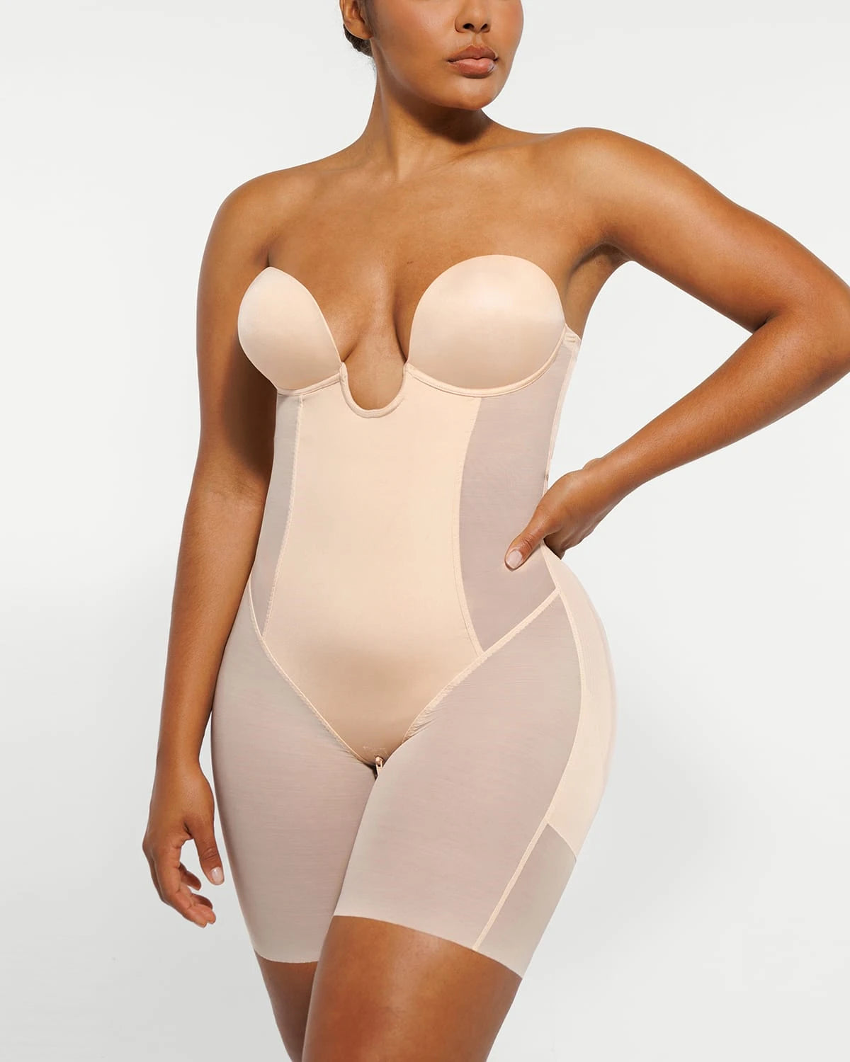 Deep plunge bodysuit shapewear 2025