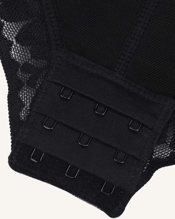 Bare Essentials™ AirSlim® Zipper Front Open Bust Brief Bodysuit