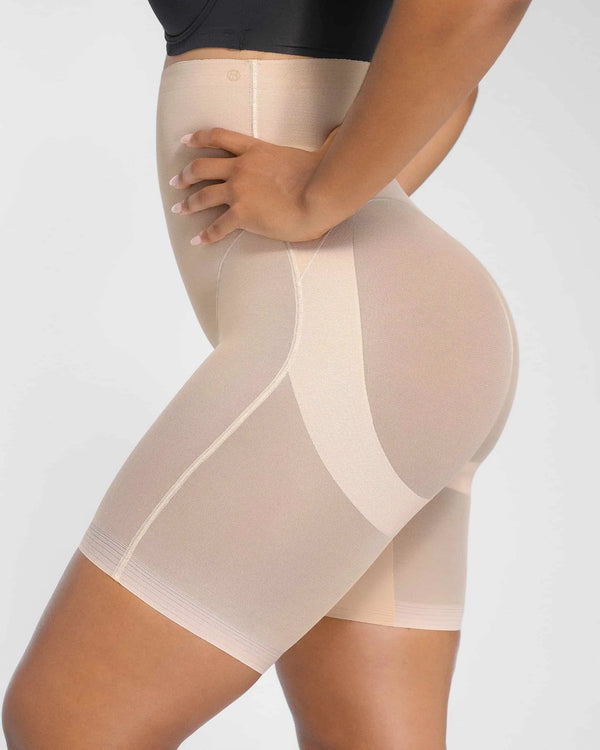 BOOT-YEAH™ MeshSmooth™ High-Waisted Mid Thigh Short