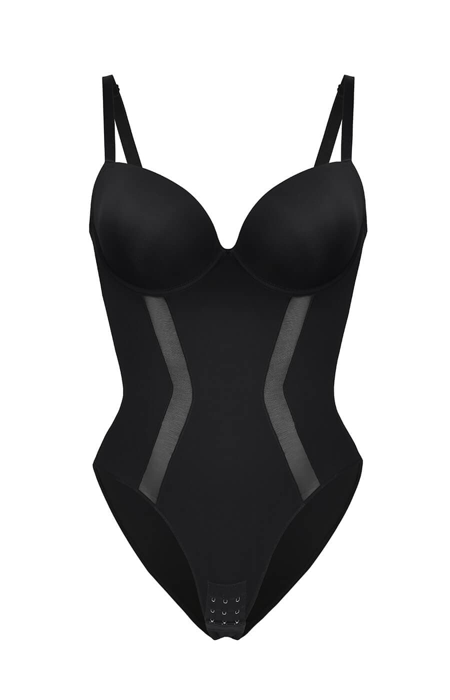 AirSlim® Side Mesh Thong Bodysuit