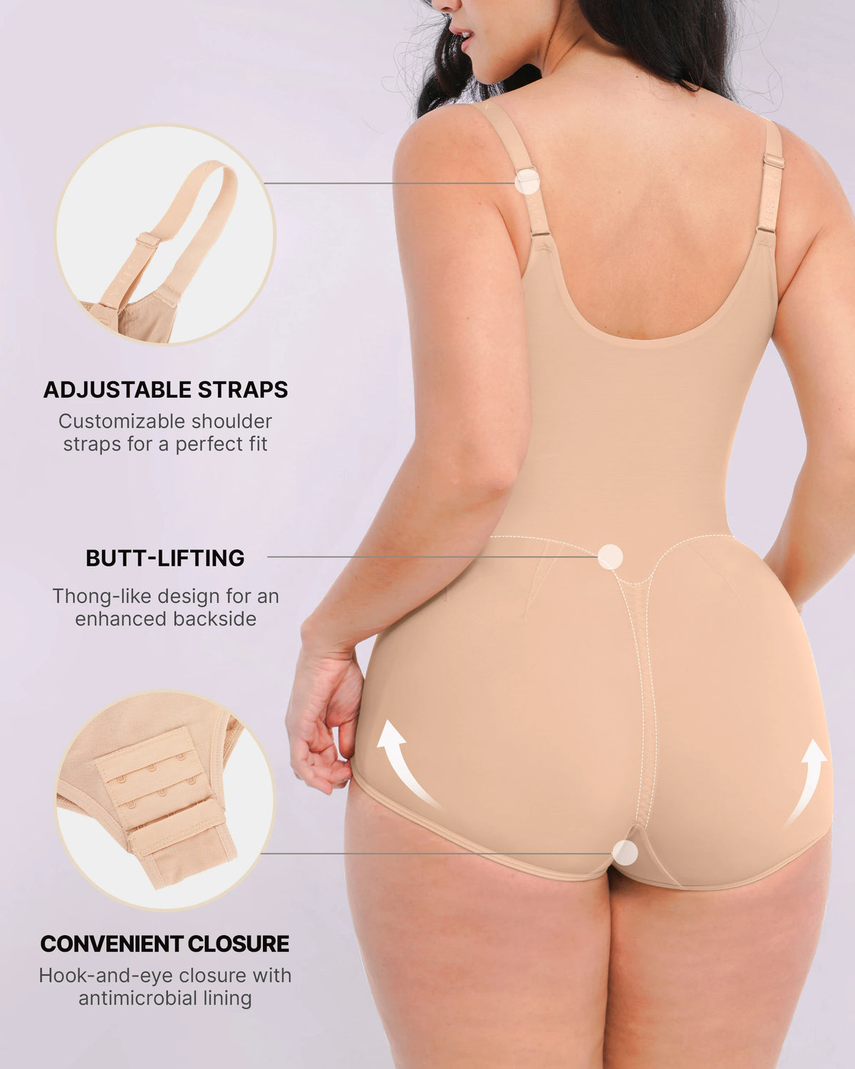 BOOT-YEAH™ AirSlim® Built-in Tummy Control Cincher Brief Bodysuit
