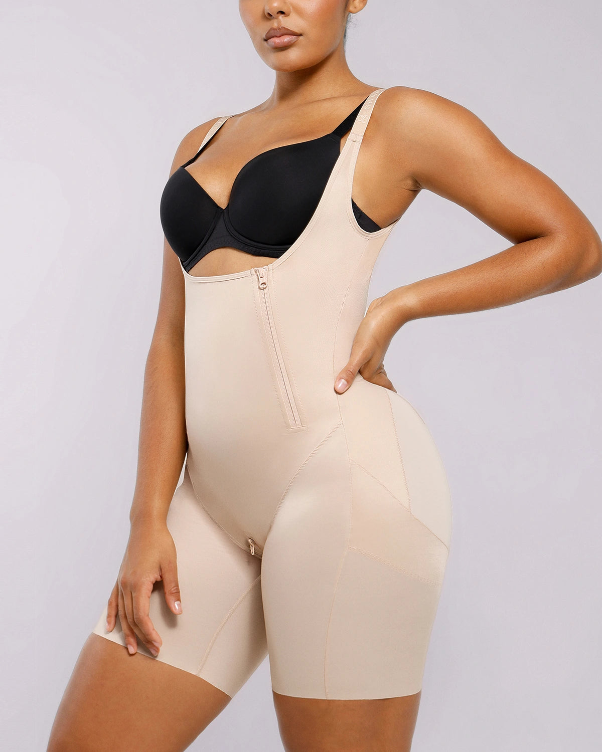 BOOT-YEAH™ SilkSculpt Open Bust Full Bodysuit