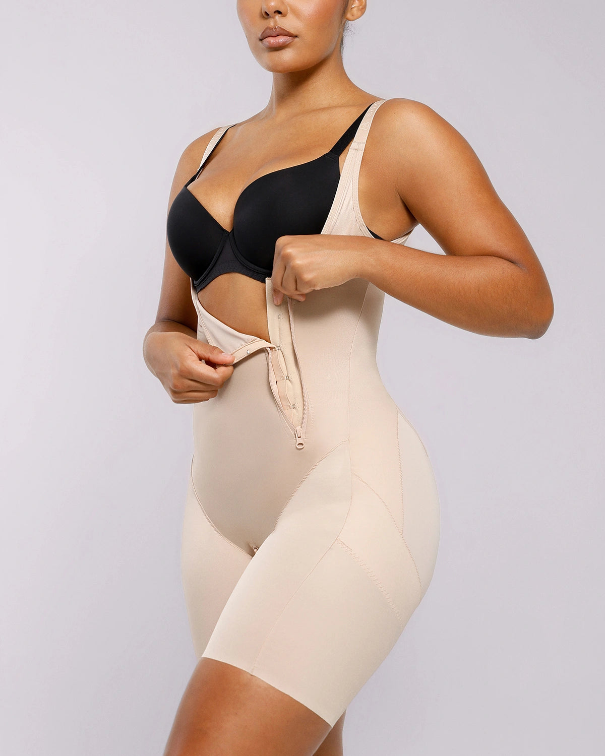 BOOT-YEAH™ SilkSculpt Open Bust Full Bodysuit