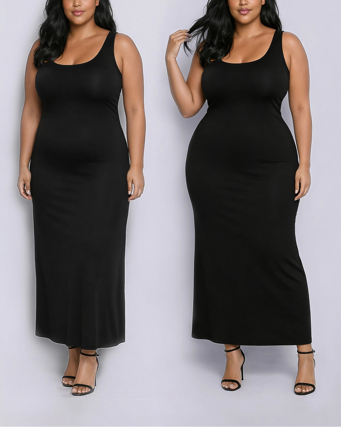 A seamless foundation layer for dresses skirts and fitted outfits