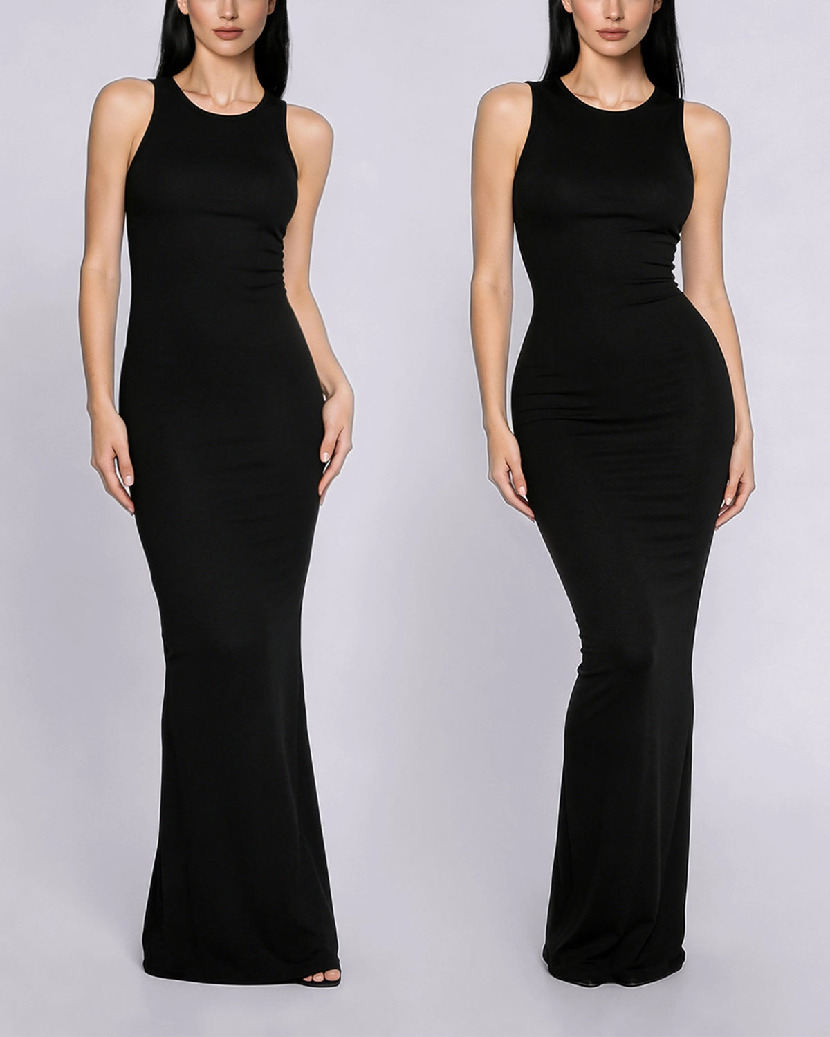 A seamless foundation layer for dresses skirts and fitted outfits