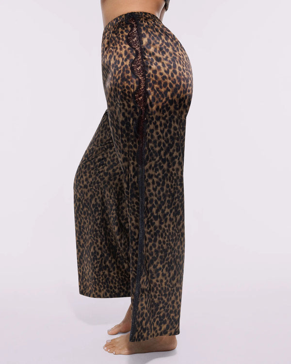 Bare Essentials™ Satin Lace Pajama Pants Set