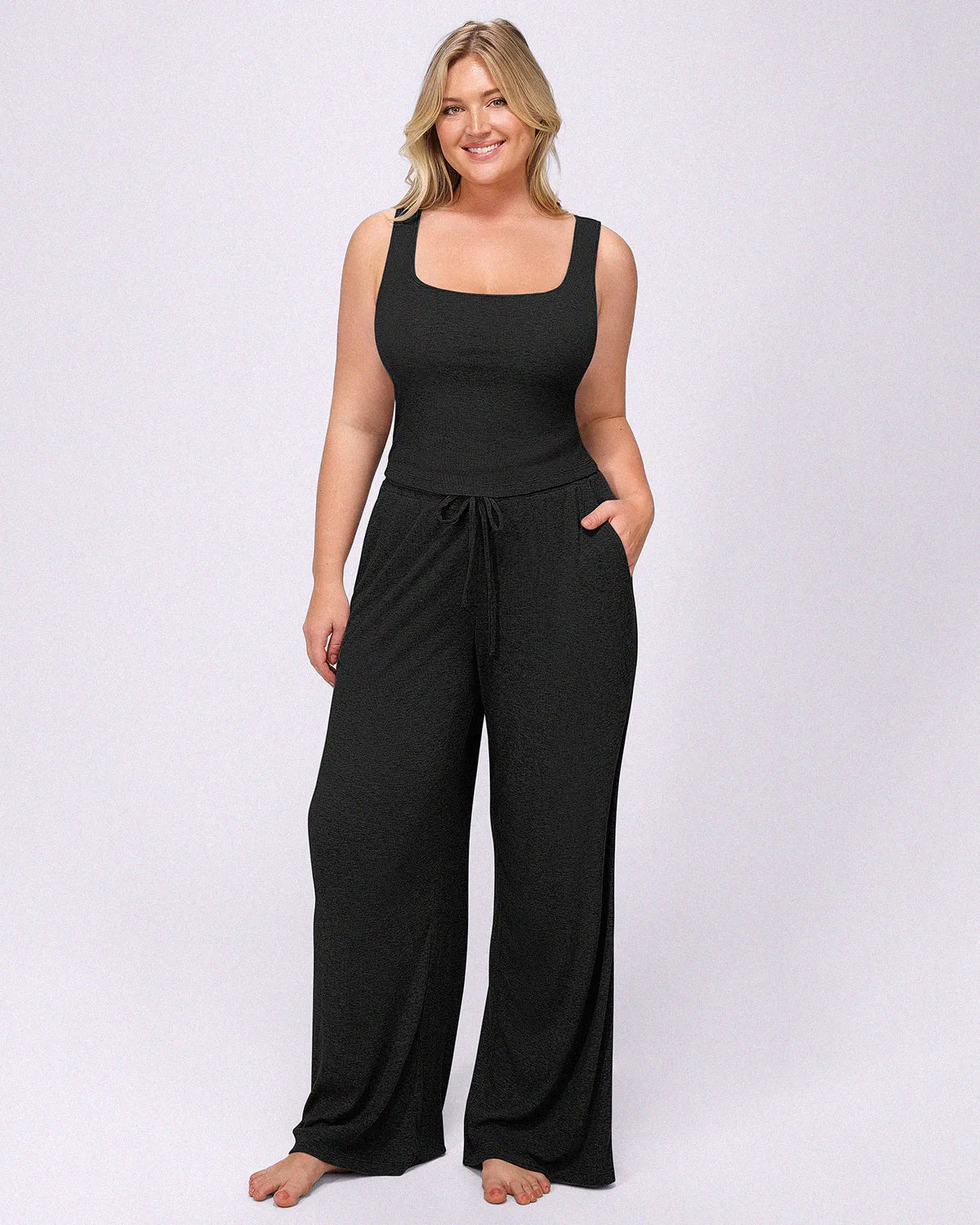 Bare Essentials™ Soft Modal Rib Pants Set