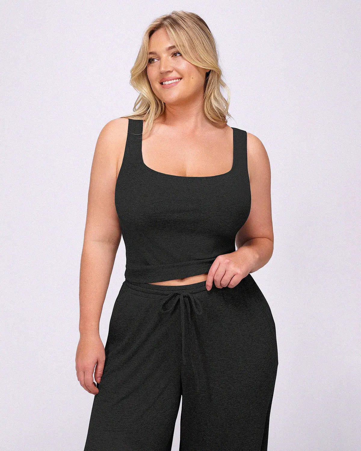 Bare Essentials™ Soft Modal Rib Pants Set