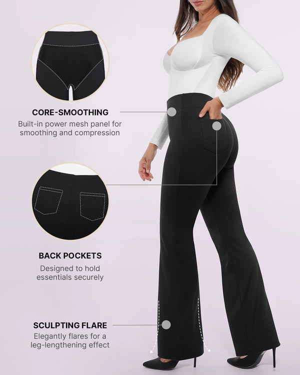 Bare Essentials™ AirSlim® Back Pocket Flare Work Pants