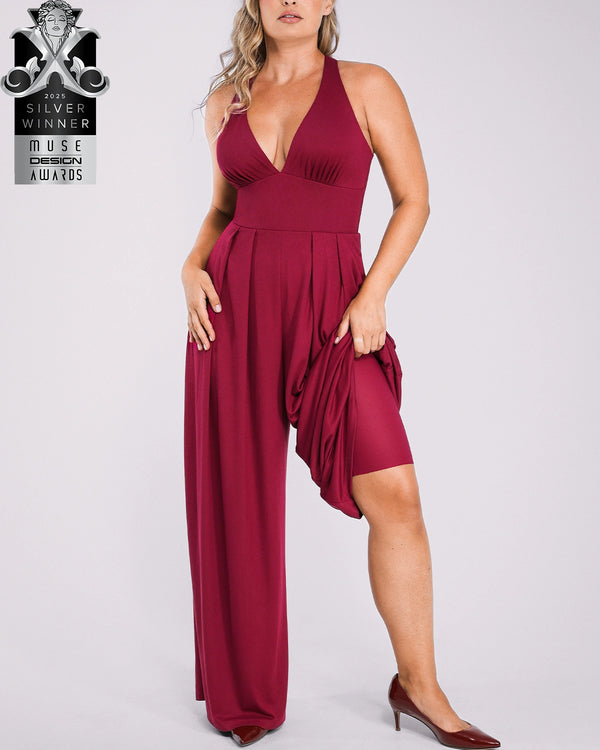 Bare Essentials™ AirSlim® Deep Plunge Built-In Shaping Jumpsuit