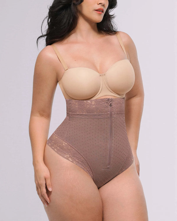 Bare Essentials™ AirSlim® High-Waisted Polka Dot Shaping Thong