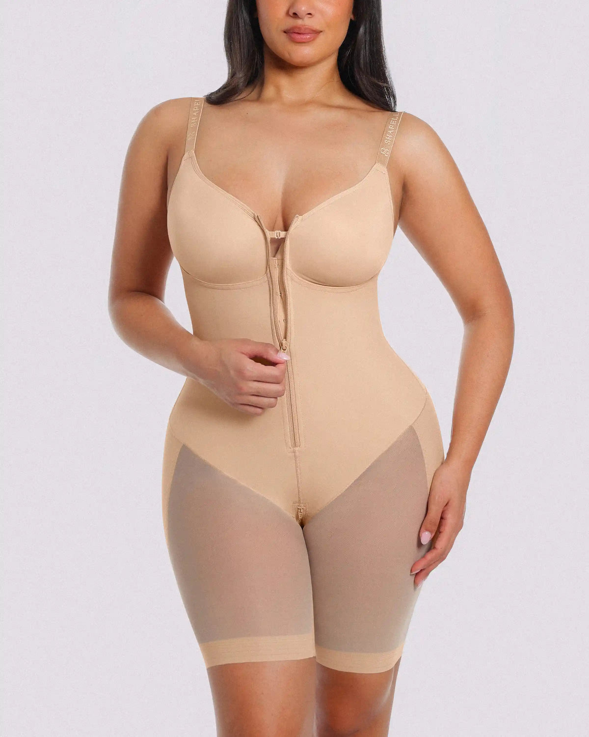 Firm tummy control helps shape the midsection and enhance waist definition