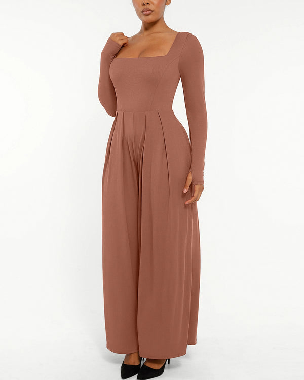 Bare Essentials™ AirSlim® Square Neckline Built-In Shaping Jumpsuit
