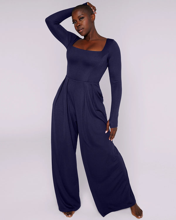 Bare Essentials™ AirSlim® Square Neckline Built-In Shaping Jumpsuit