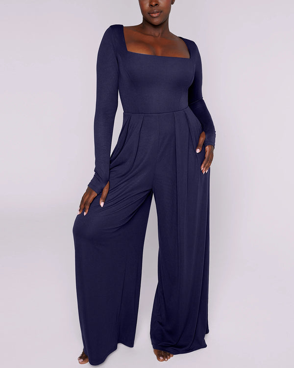 Bare Essentials™ AirSlim® Square Neckline Built-In Shaping Jumpsuit