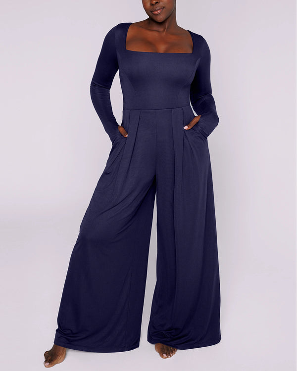 Bare Essentials™ AirSlim® Square Neckline Built-In Shaping Jumpsuit