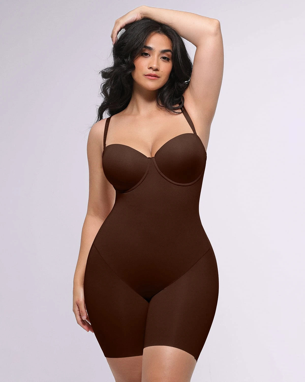 Bare Essentials AirSlim® Strapless Mid Thigh Bodysuit