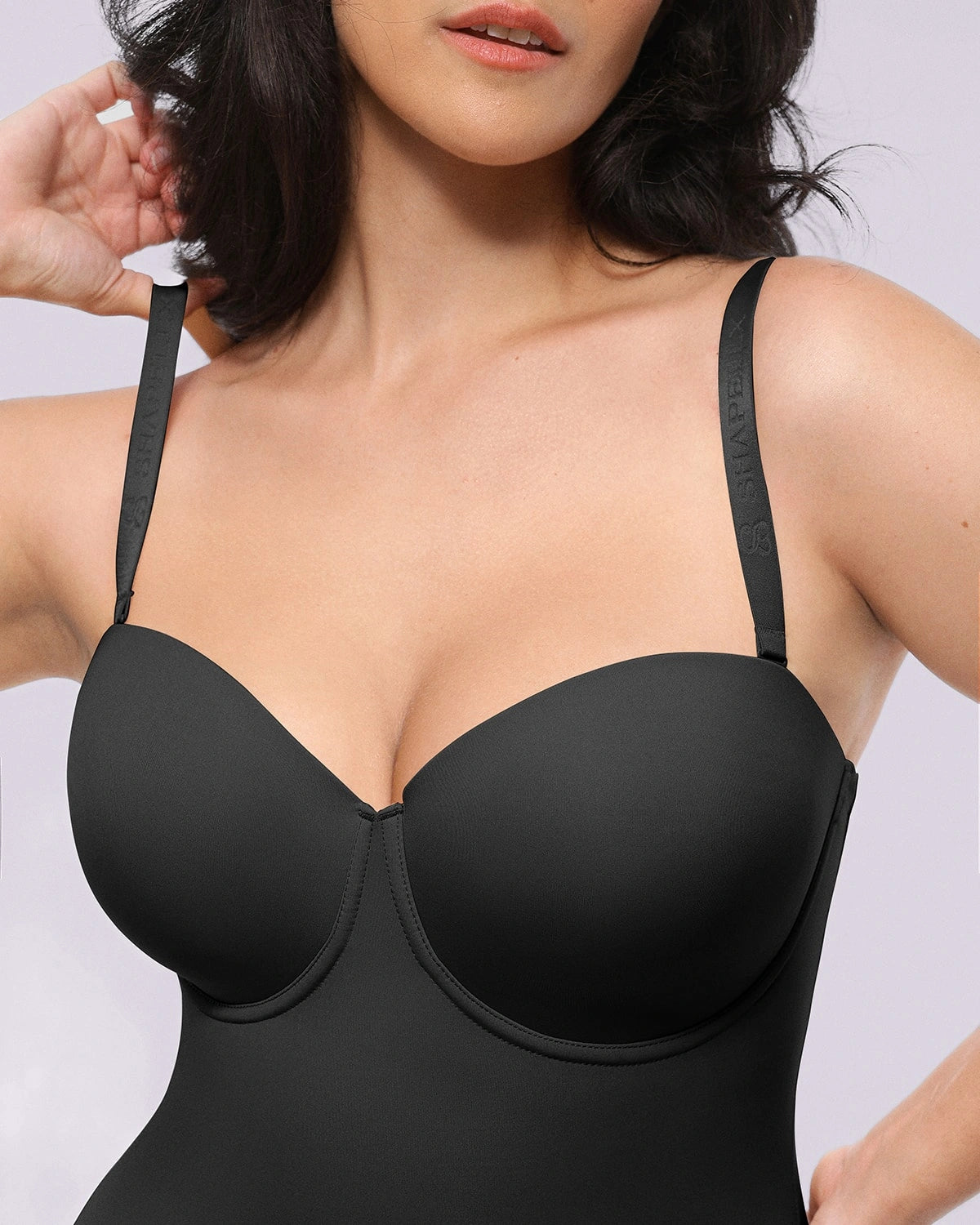 Bare Essentials AirSlim® Strapless Mid Thigh Bodysuit