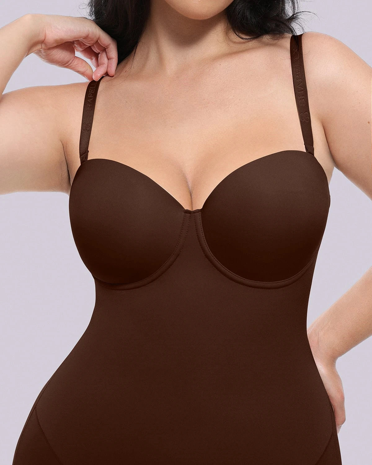 Bare Essentials AirSlim® Strapless Mid Thigh Bodysuit