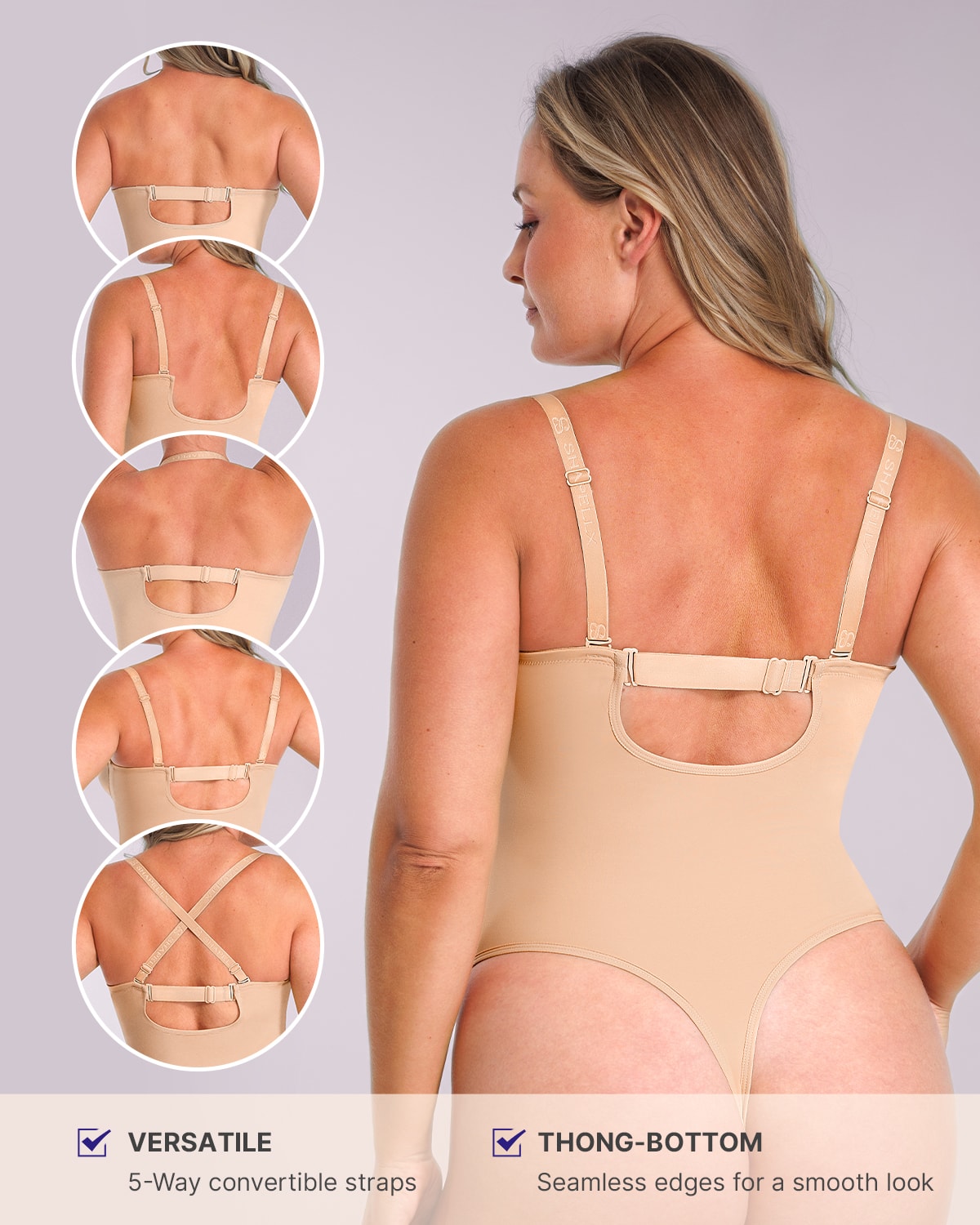 Bare Essentials AirSlim® Strapless Thong Bodysuit
