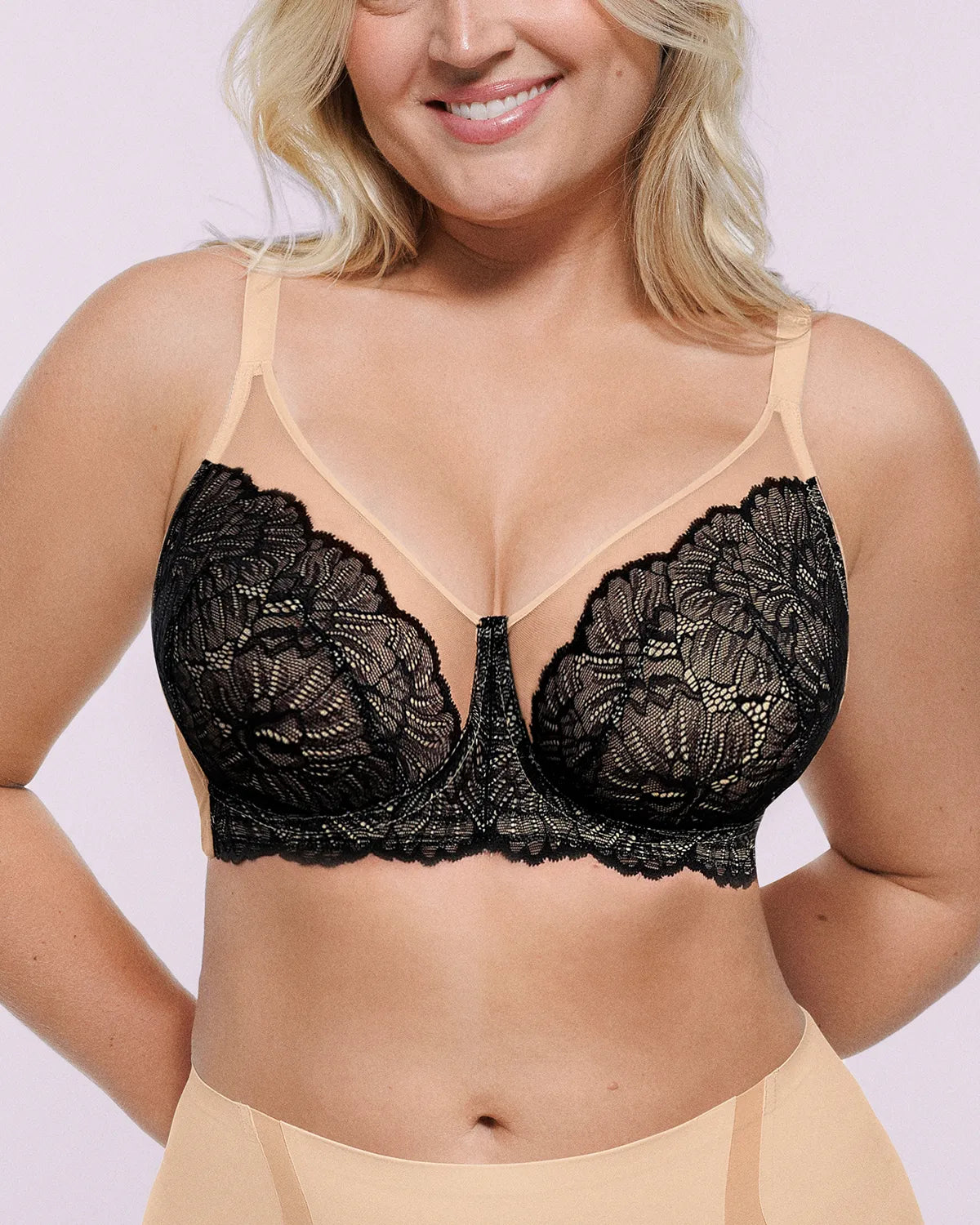 Bare Essentials™ AirSlim® Supportive Unlined Lace Underwired Bra