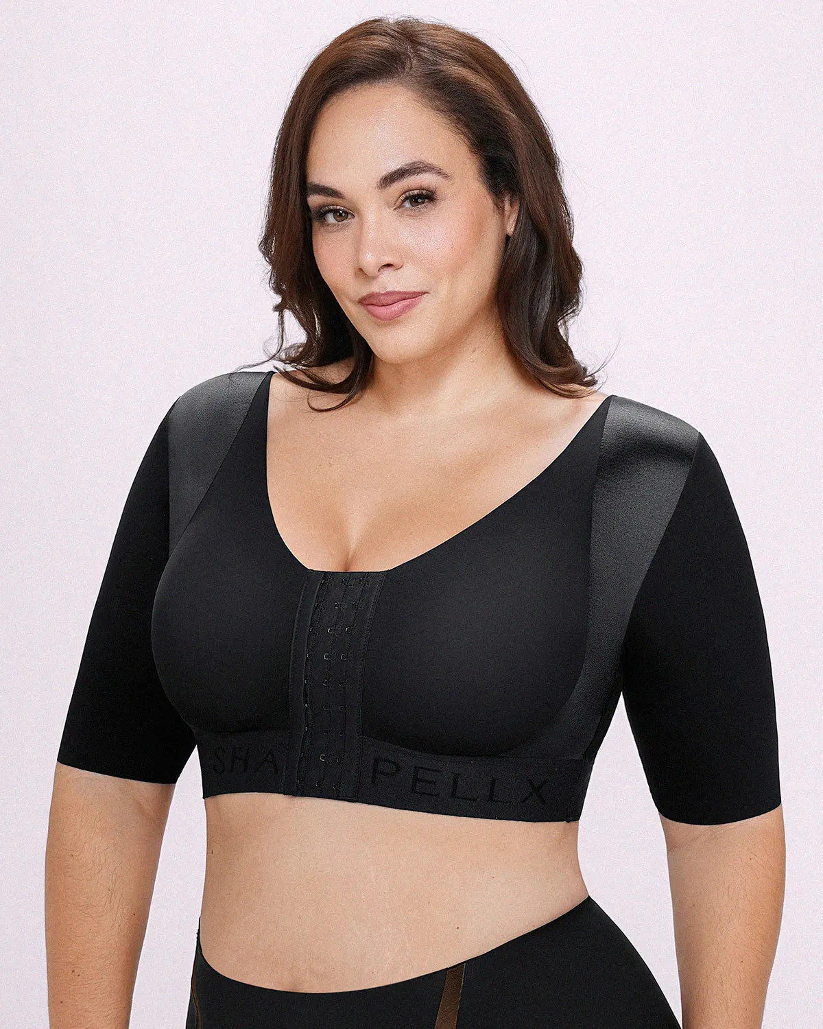 Elbow Sleeve Back Smoothing Top