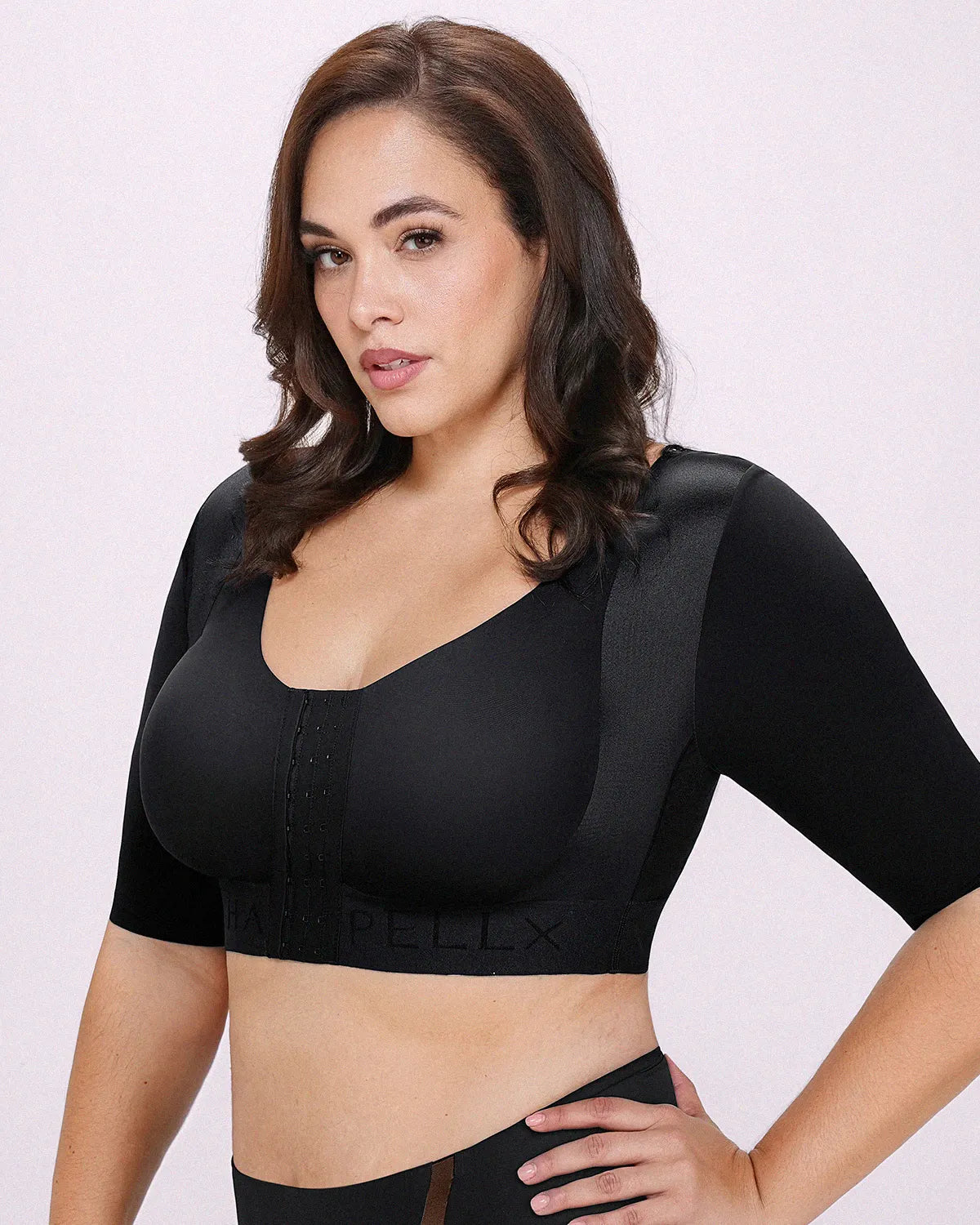 Elbow Sleeve Back Smoothing Top