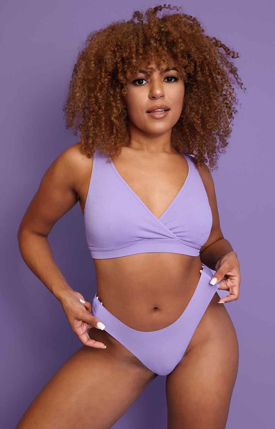 Fancy Summer Crossover Rib Bralette