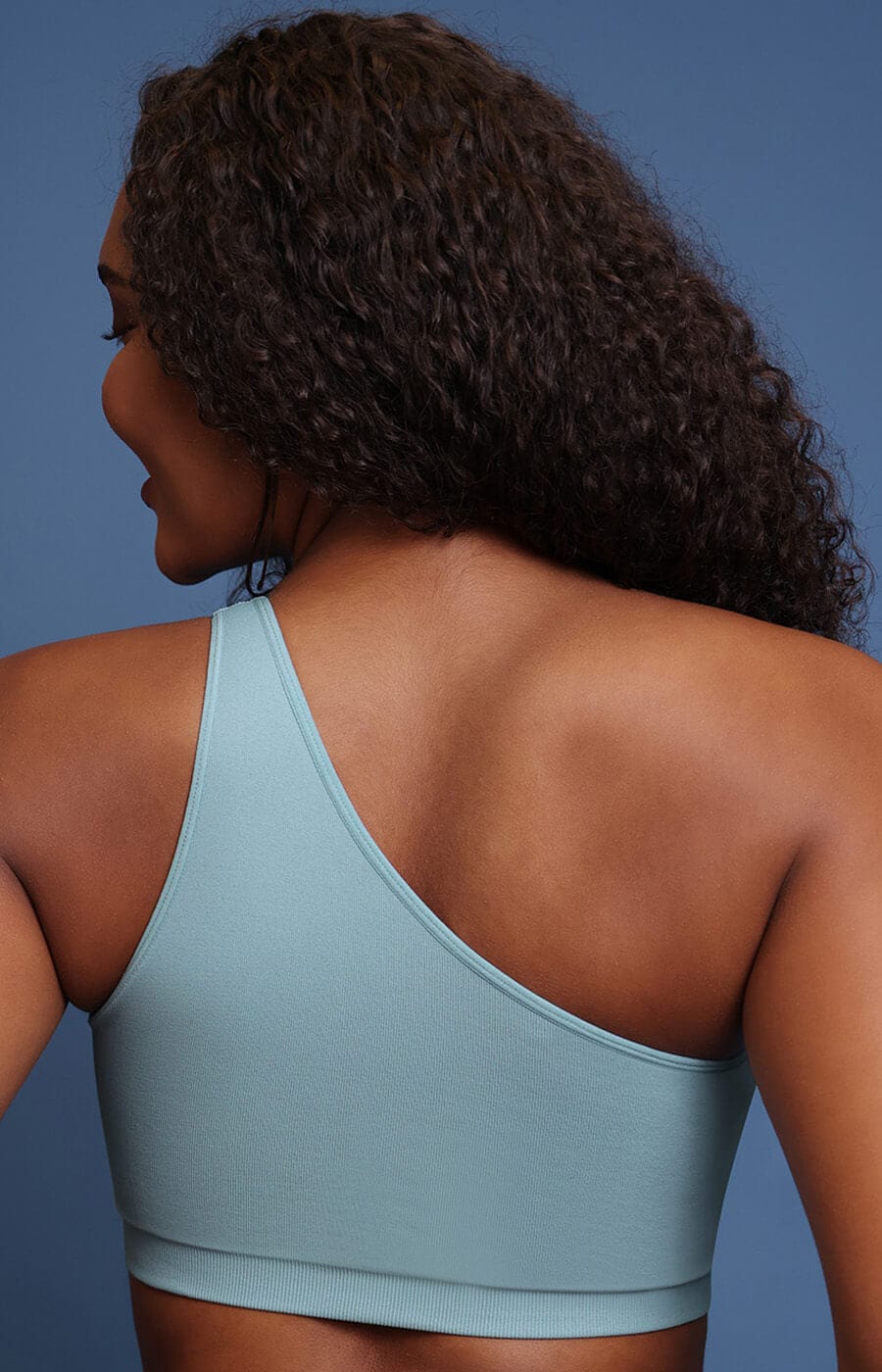 Fancy Summer Ribbed One Shoulder Bralette
