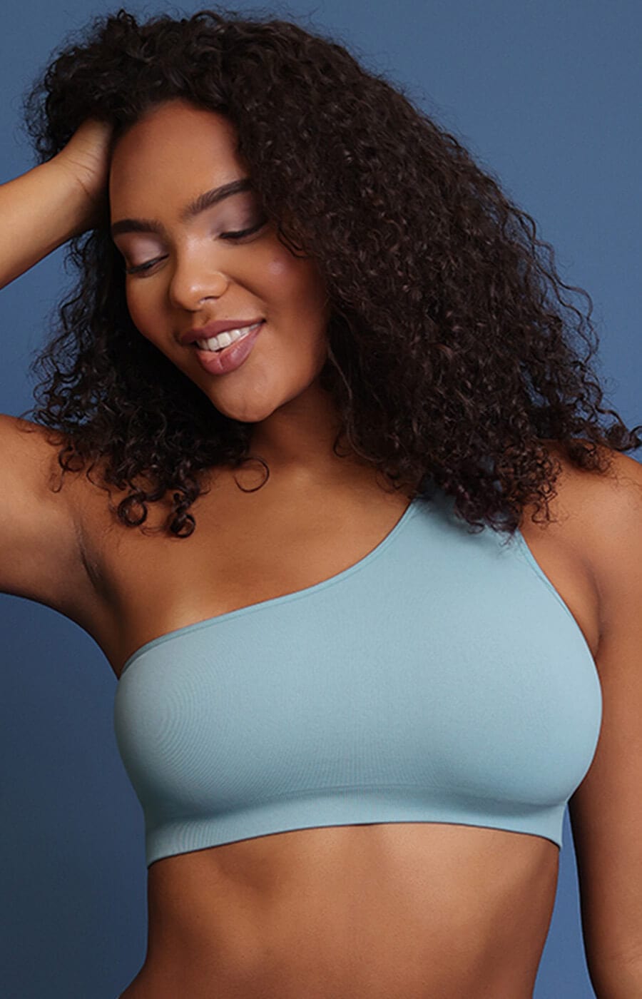 Fancy Summer Ribbed One Shoulder Bralette