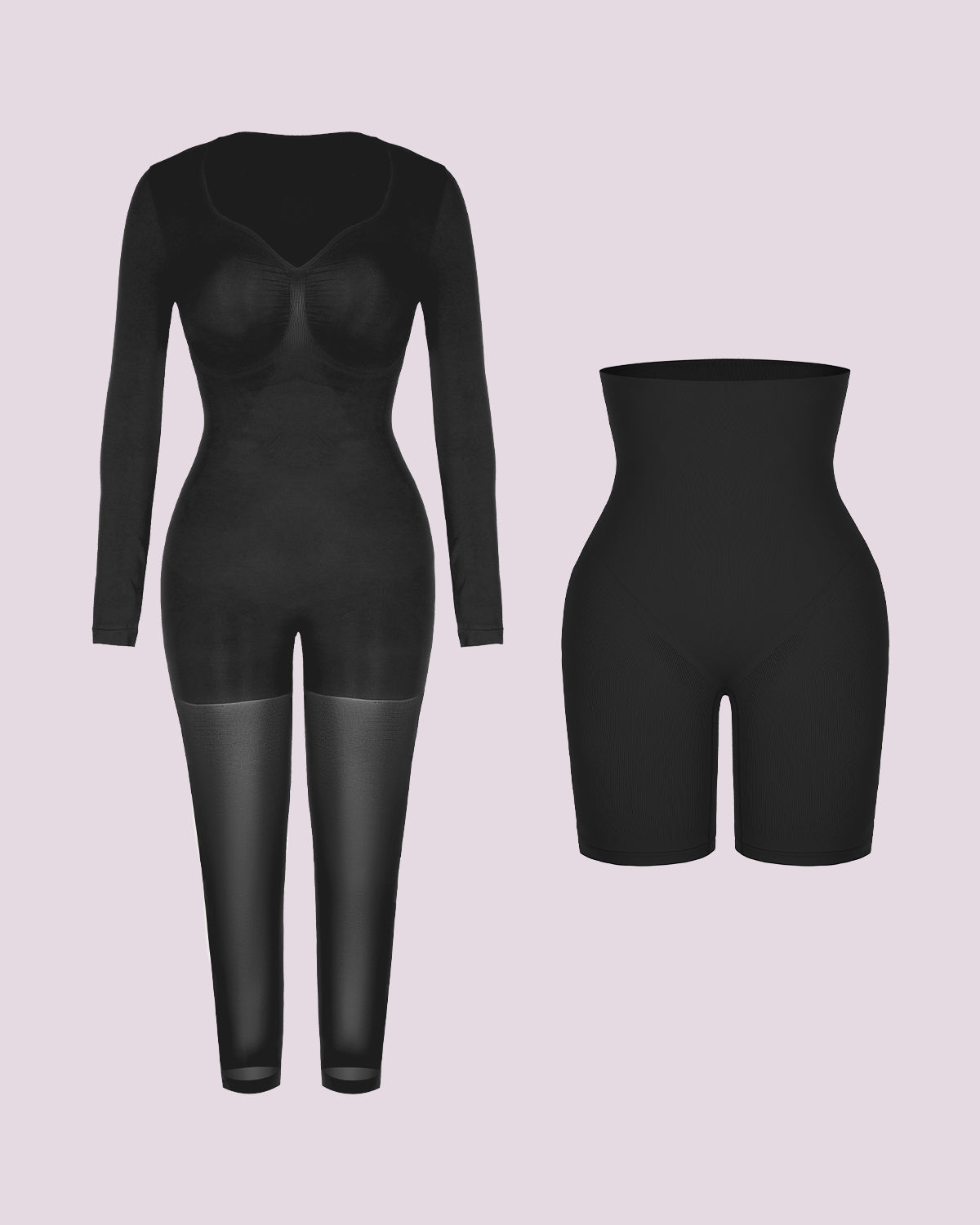 Full Coverage Bodysuit + Tummy Control Short Bundle