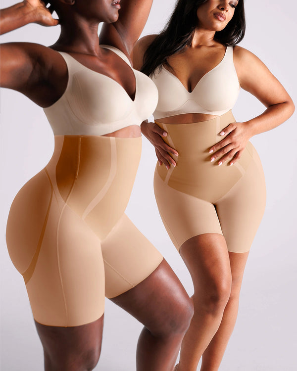 INNER ARMOR™ LYCRA®FitSense™ High-Waisted Mid Thigh Short