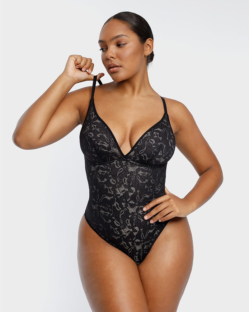 Lace Glamour Leavy Florals Series, Lace Shapewear