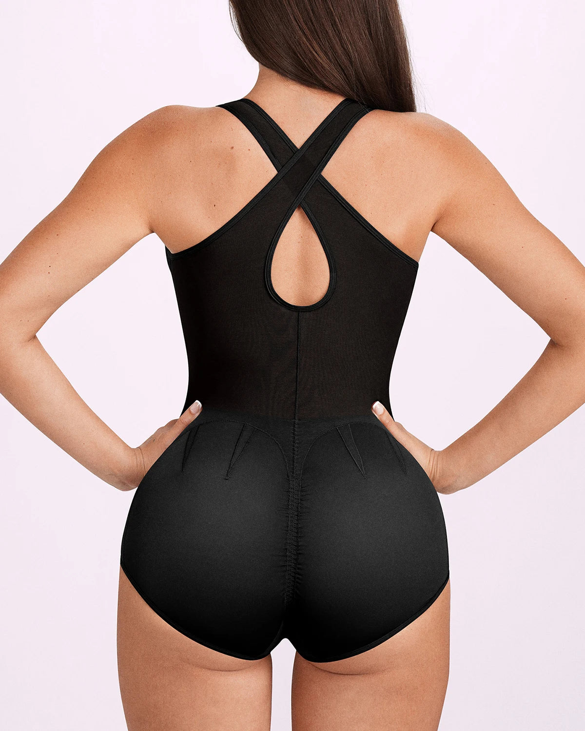 MeshSmooth™ V-Neck Sculpting Brief Bodysuit