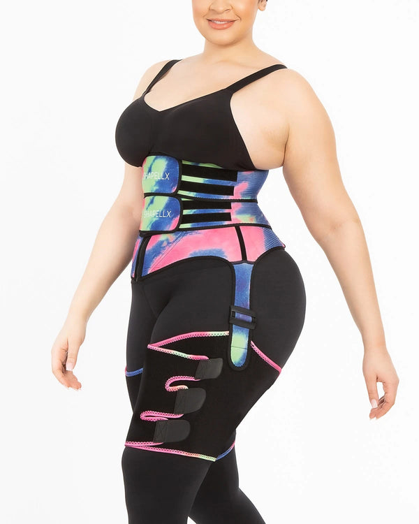 NeoSweat® AirSlim® 3 in 1 Tie Dye Waist and Thigh Trimmer Butt Lifter