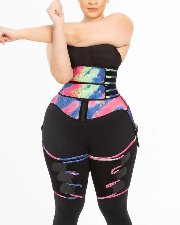 NeoSweat® AirSlim® 3 in 1 Tie Dye Waist and Thigh Trimmer Butt Lifter