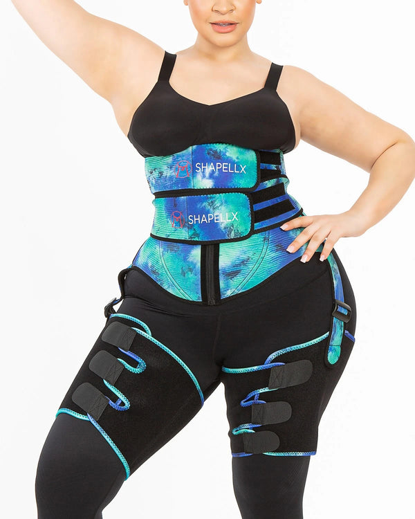 NeoSweat® AirSlim® 3 in 1 Tie Dye Waist and Thigh Trimmer Butt Lifter