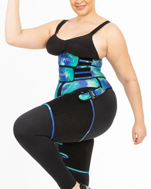 NeoSweat® AirSlim® 3 in 1 Tie Dye Waist and Thigh Trimmer Butt Lifter