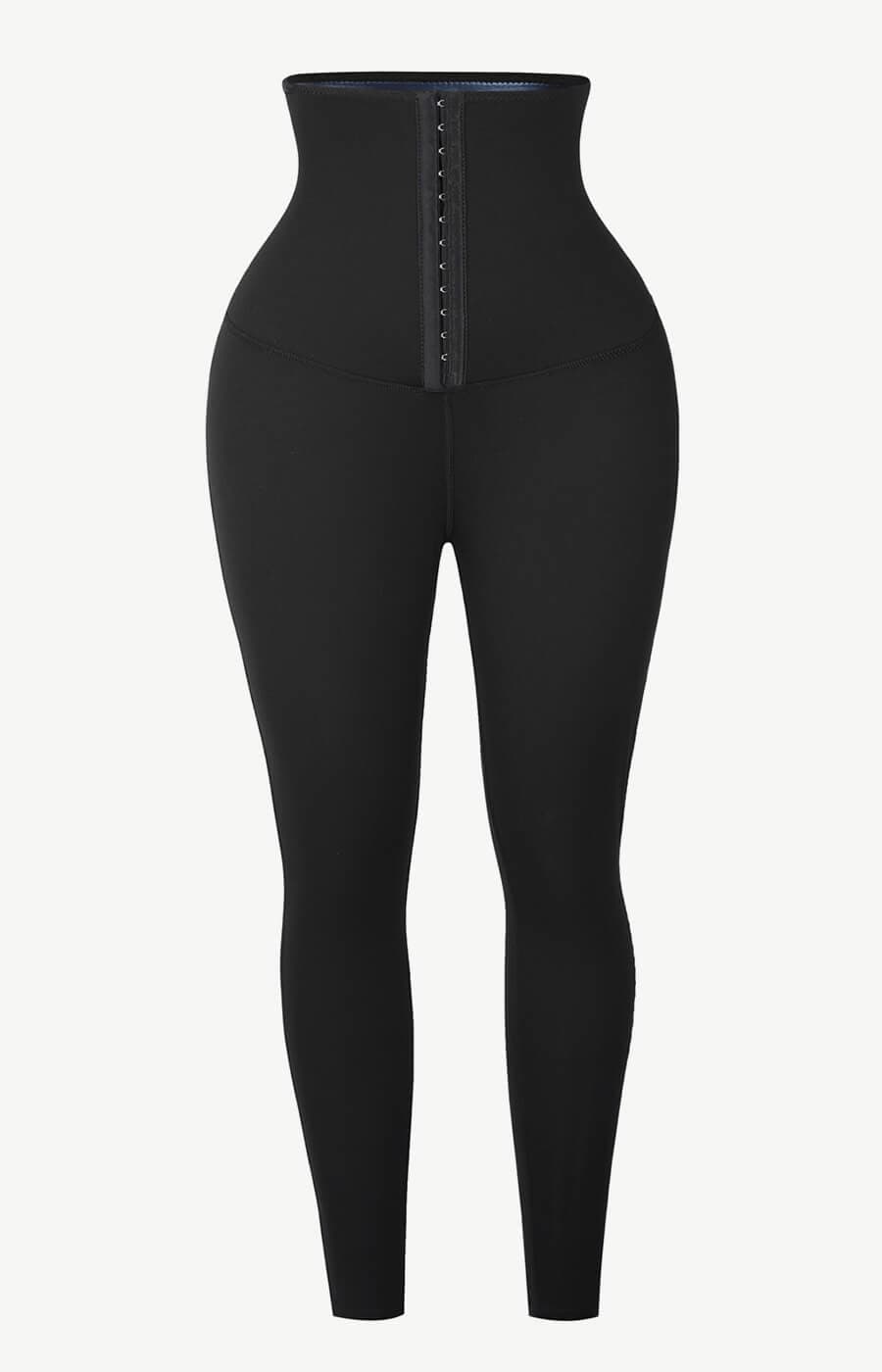 Neoprene Butt Lifting Wide Waistband Leggings