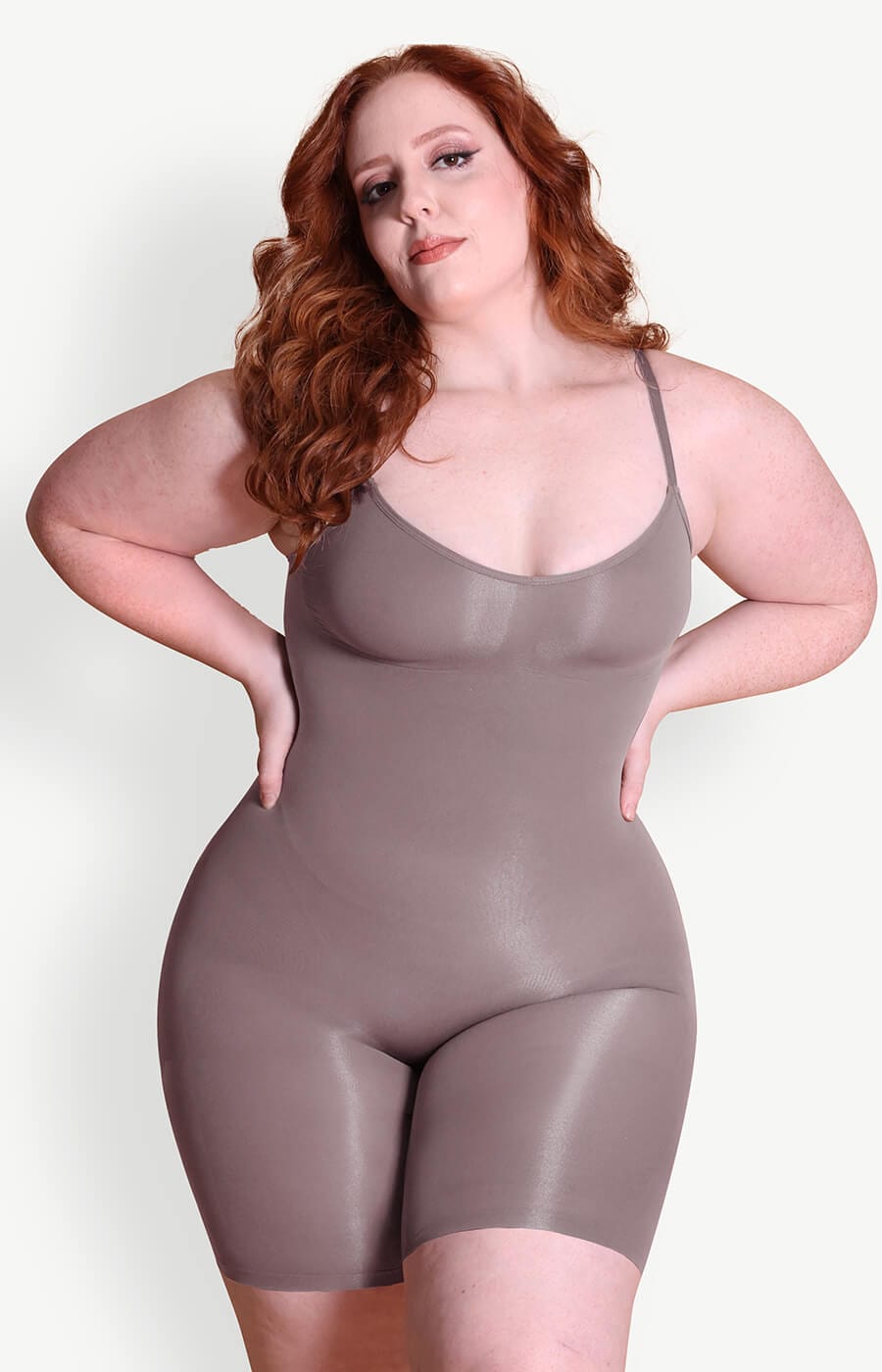  Seamless Shapewear Bodysuit For A Smooth Silhouette And Tummy  Control Rose Gold-XL