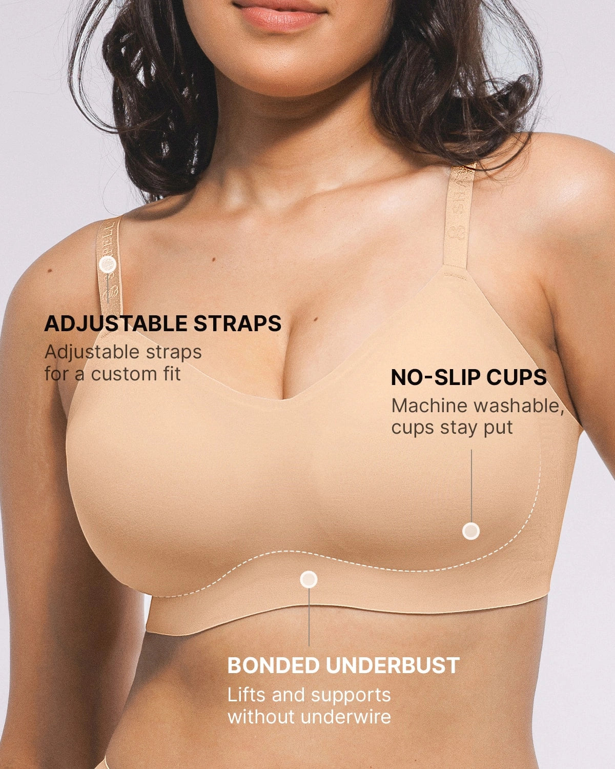 Seamless Smoothing Wireless Bra
