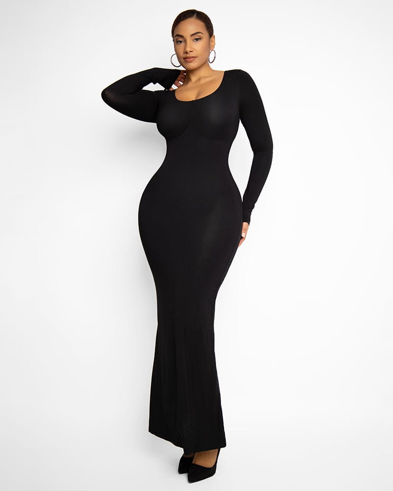 Slim Fit Shaping Maxi Dress