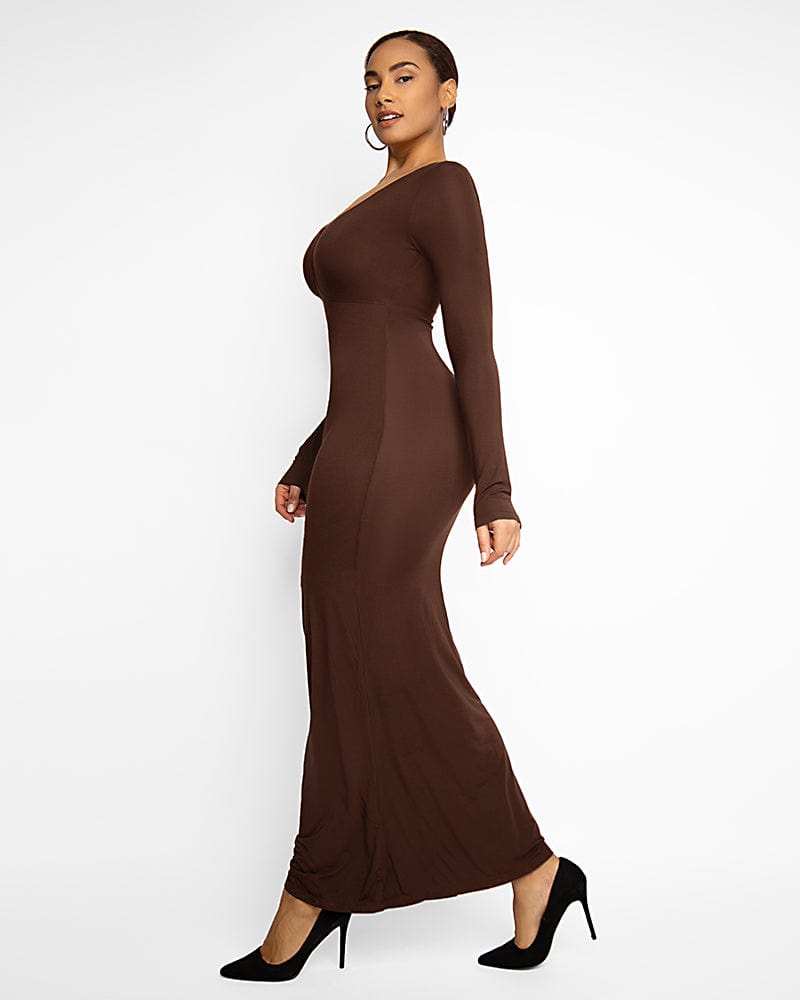 Slim Fit Shaping Maxi Dress