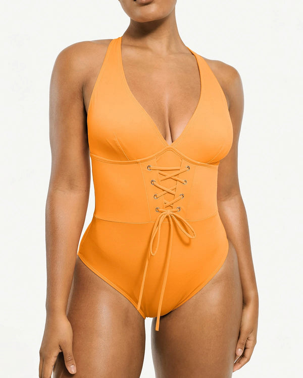 Smart Sculpt Plunge Corset Shaping Swimsuit