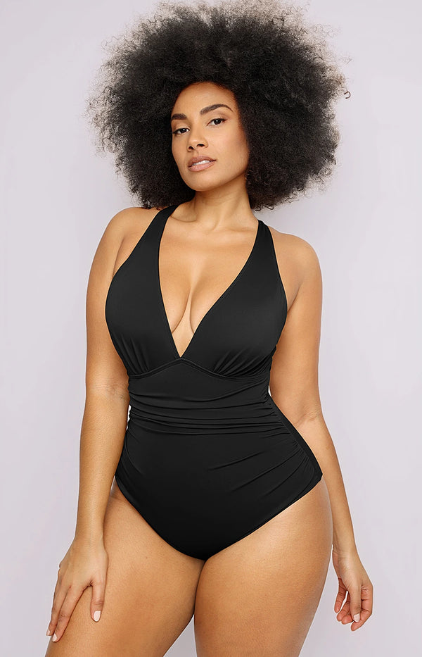 Smart Sculpt™ Plunge Cutout Swimsuit