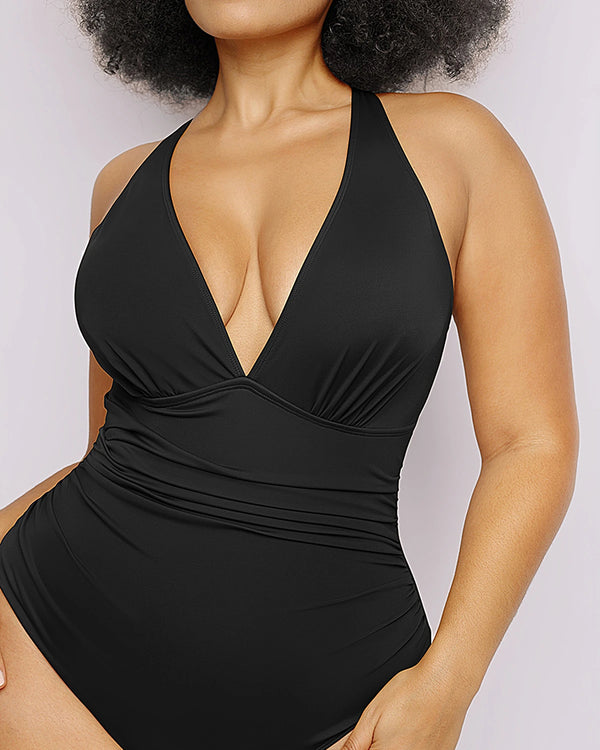 Smart Sculpt™ Plunge Cutout Swimsuit